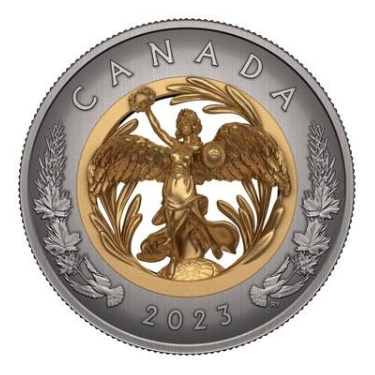 La pièce en argent pur 2023 de la Monnaie royale canadienne – Allégorie de la paix remporte le prix de la pièce de monnaie de l'année dans la catégorie la plus inspirante