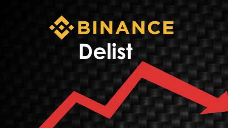 Binance entfernt einige Token von der Börse