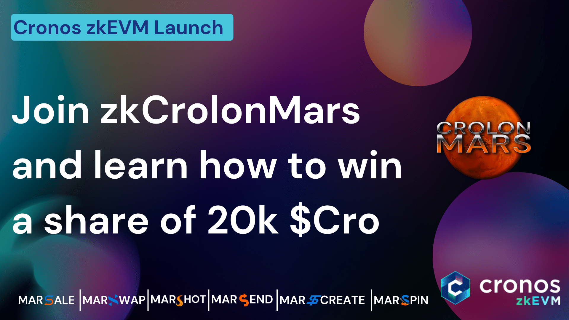 Crolon Mars 和 Marswap 準備在 Cronos zkEVM 第 2 層區塊鏈網路上推出人工智慧驅動的 DEX