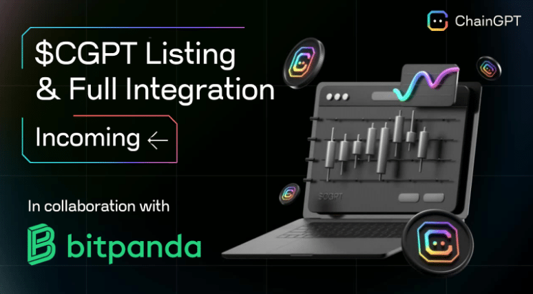 ChainGPT Integrates $CGPT Token with BitPanda, Announces €30,000 Giveaway