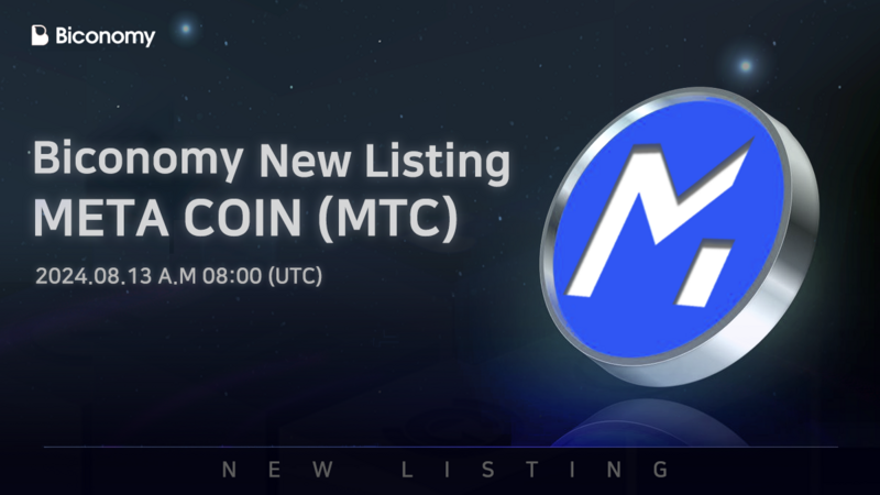 Metacoin (MTC) sera coté sur Biconomy Exchange, élargissant ainsi sa portée mondiale