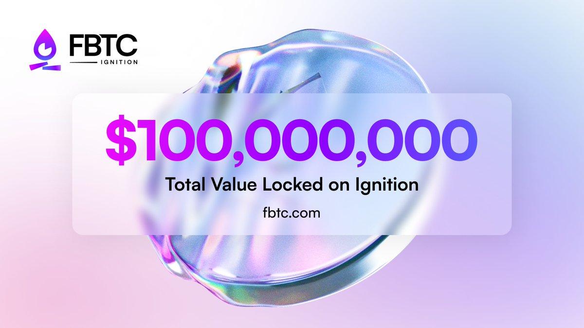 FBTC Crosses $100M in TVL, Ushering in a New Era of Bitcoin Utility and Velocity