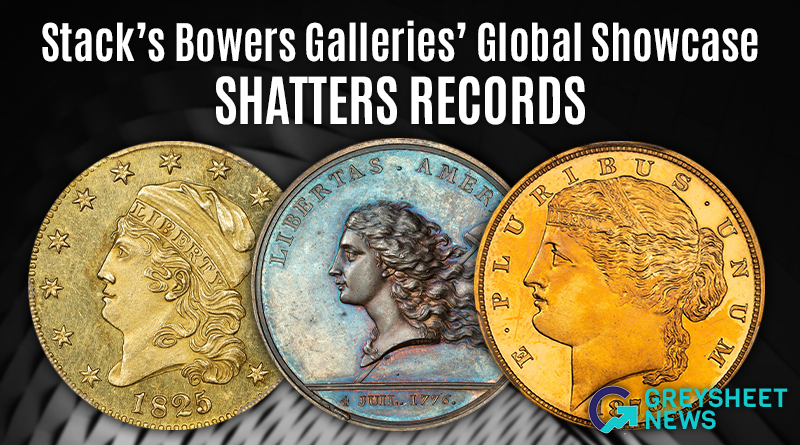 Les ventes aux enchères mondiales de Stack's Bowers Galleries d'août 2024 battent plusieurs records du monde