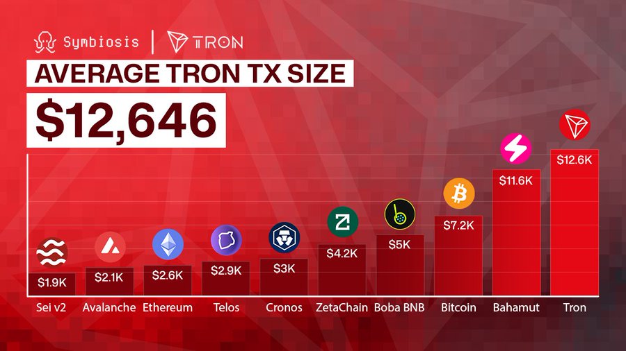 TRON DAO 網路持續成長，以令人印​​象深刻的平均交易規模領先