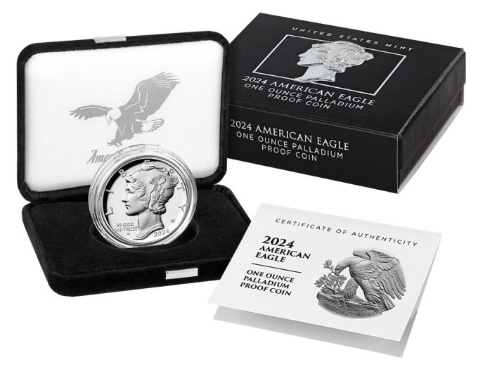 2024-W $25 Proof American Palladium Eagle Now Available from the U.S. Mint