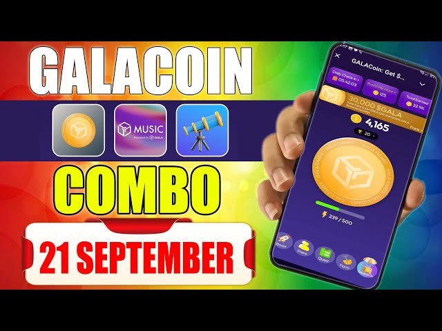 Gala Coin Combo heute, 21. September | $GALA-Münzkarte heute | Tägliche Gala-Münzen-Kombination