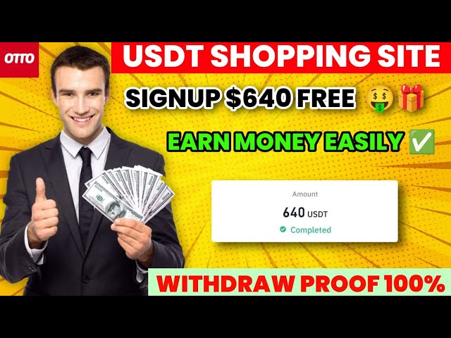 Nouveau site de gains Usdt || Site Usd 2024 sans investissement || Site Web de gains Usdt