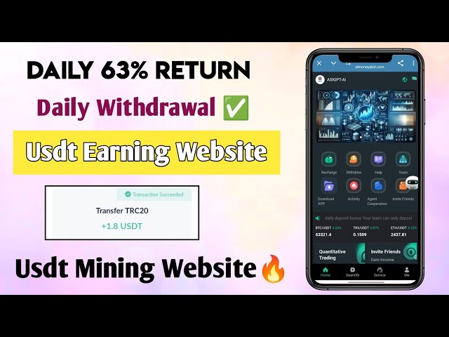 2024年新Usdt收益网站 |赚取免费 USDT |最佳USDT投资网站| Trx 盈利网站