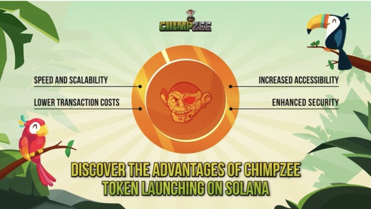 Chimpzee 擴展到 Solana，為其 Meme 幣帶來增強的功能和實用性