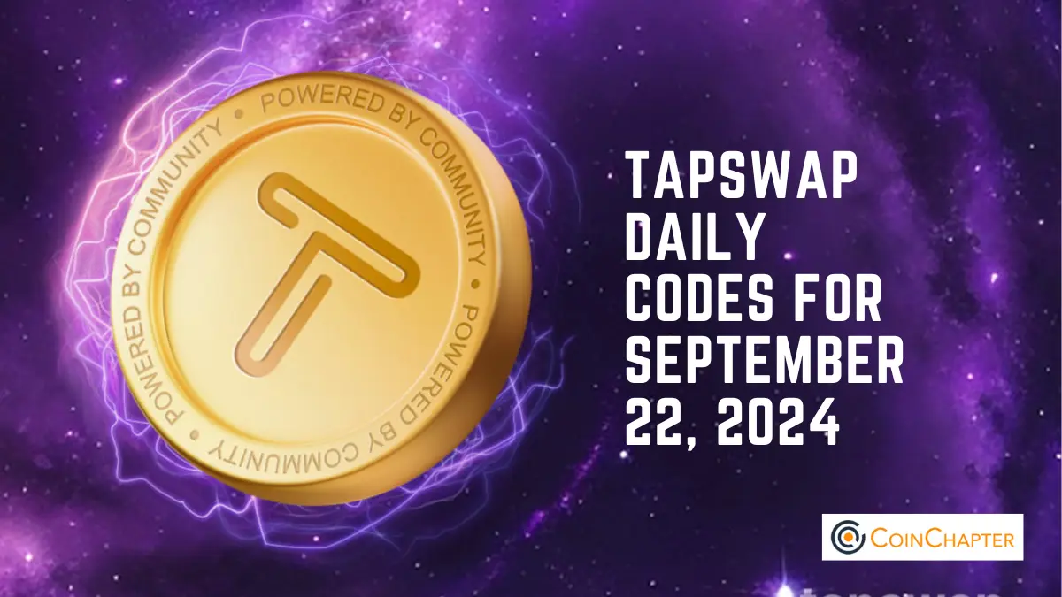 Derniers codes TapSwap pour le 22 septembre 2024 : gagnez jusqu'à 1,6 million de pièces TapSwap