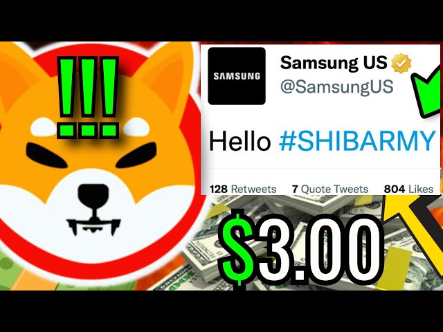 SHIBA INU를 $3 토큰으로 바꾸는 새로운 삼성 솔루션!! - 시바견 코인 예측