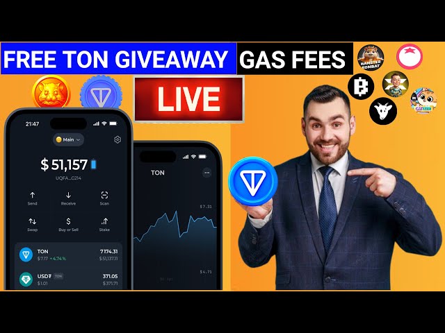 Ton Coin Giveaway Live 🎁 Gasgebühren und X Empire Gasgebühren Hamster Kombat