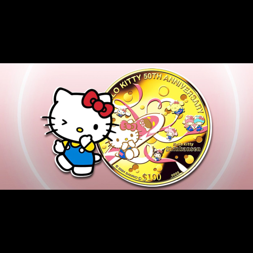 Hello Kitty's Limited-Edition 50th Anniversary Gold Coin Releases for Preorder