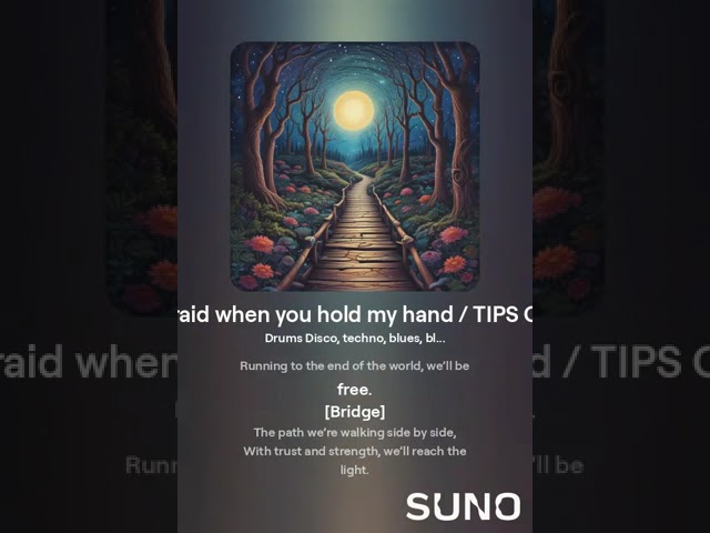 I'm not afraid when you hold my hand / TIPS COIN song