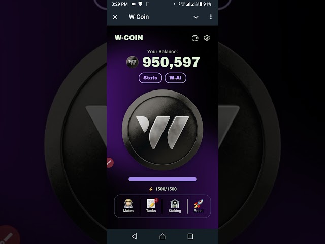 W-COIN new Telegram Mining app for earning. link below