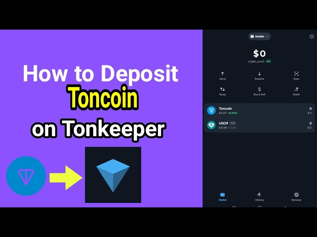 So zahlen Sie Toncoin auf Tonkeeper Wallet ein| Senden Sie Ton an TonkeeperWallet