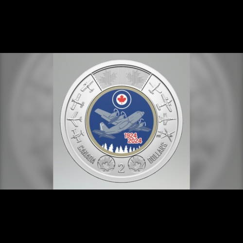 Die Royal Canadian Mint enthüllt anlässlich des 100-jährigen Bestehens der Royal Canadian Air Force (RCAF) eine silberne Gedenkmünze mit den in Saskatchewan ansässigen Snowbirds