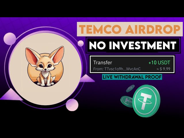 무료 채굴 에어드롭 | 페넥 여우 검토 | 2024년 최고의 USDT Temco 코인 채굴 웹사이트