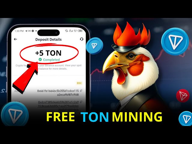 Site Web gratuit de TonCoin Mining | Obtenez gratuitement une pièce de 5 tonnes par jour