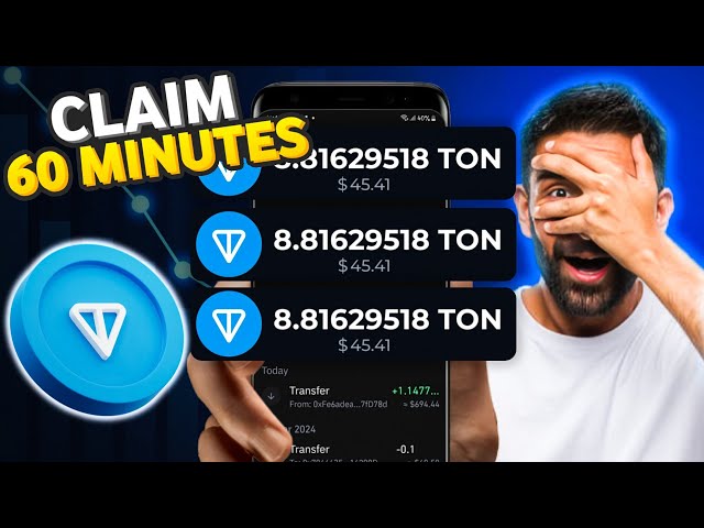 Retrait de 1 TON en direct 🤑 Réclamez une pièce TON gratuite toutes les 60 minutes | aucun investissement