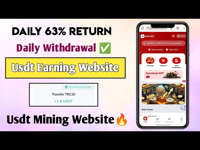 New Usdt Earning Website 2024 | Earn Free Usdt | Best Usdt Investment Website | Trx Earning Webite