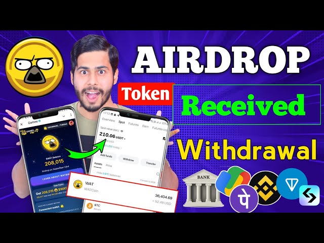 $WAT Token Received 🔥🥳 Watcoin Airdrop Withdrawal, wat coin withdrawal process, wat token withdrawal