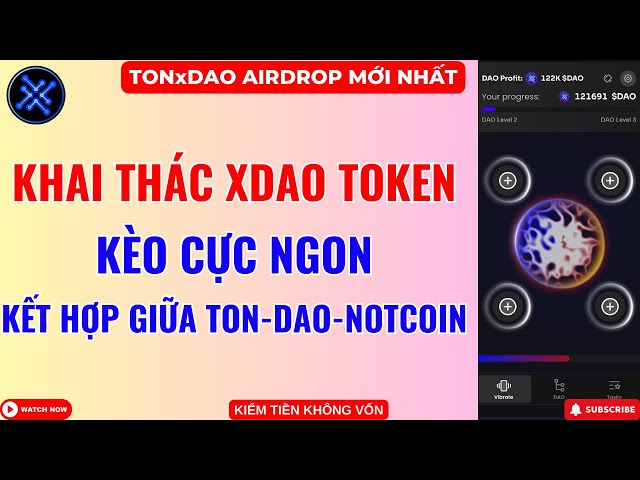 xDAO Token Mining - Extremely Delicious Odds Combining TON - DAO - NOTCOIN