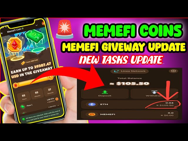 🤑Memefi 硬幣免費領取 1000 美元 ETH🚨 | Memefi 提現 | Memefi 空投提現 | Memeficoin 更新