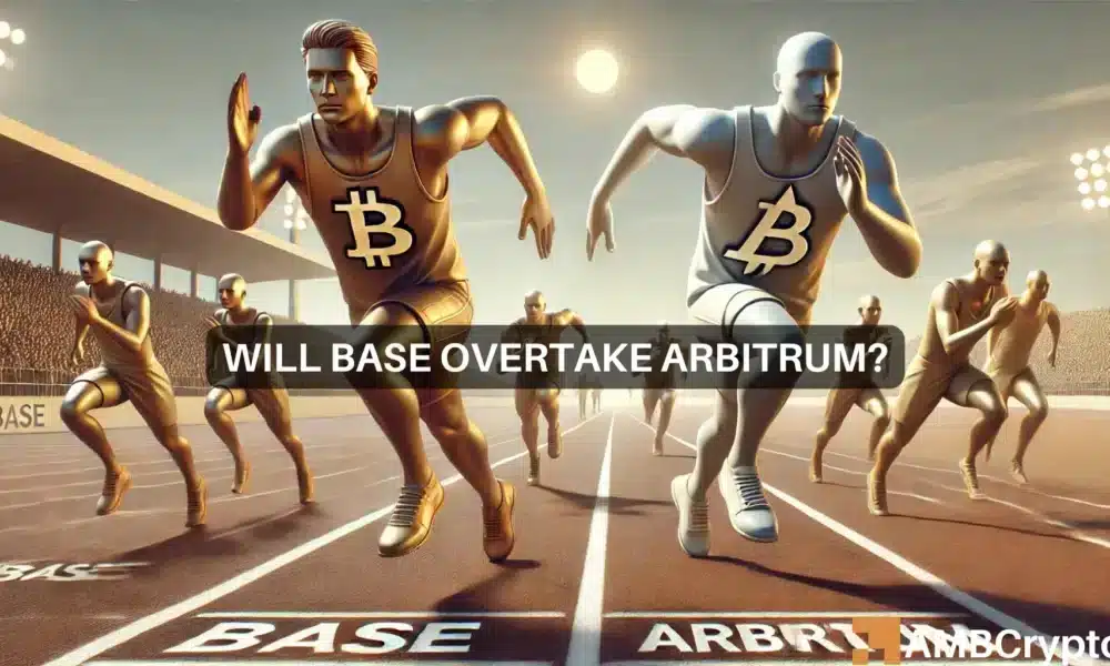 Base Network 成為 Arbitrum 的強大競爭對手，兩週內 TVL 激增 37%