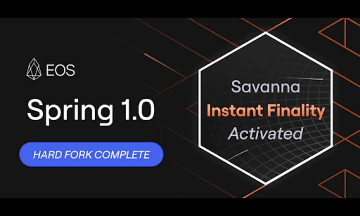 EOS Network Completes Landmark Spring 1.0 Upgrade, Ushering in the Savanna Consensus Algorithm and 1-Second Transaction Finality