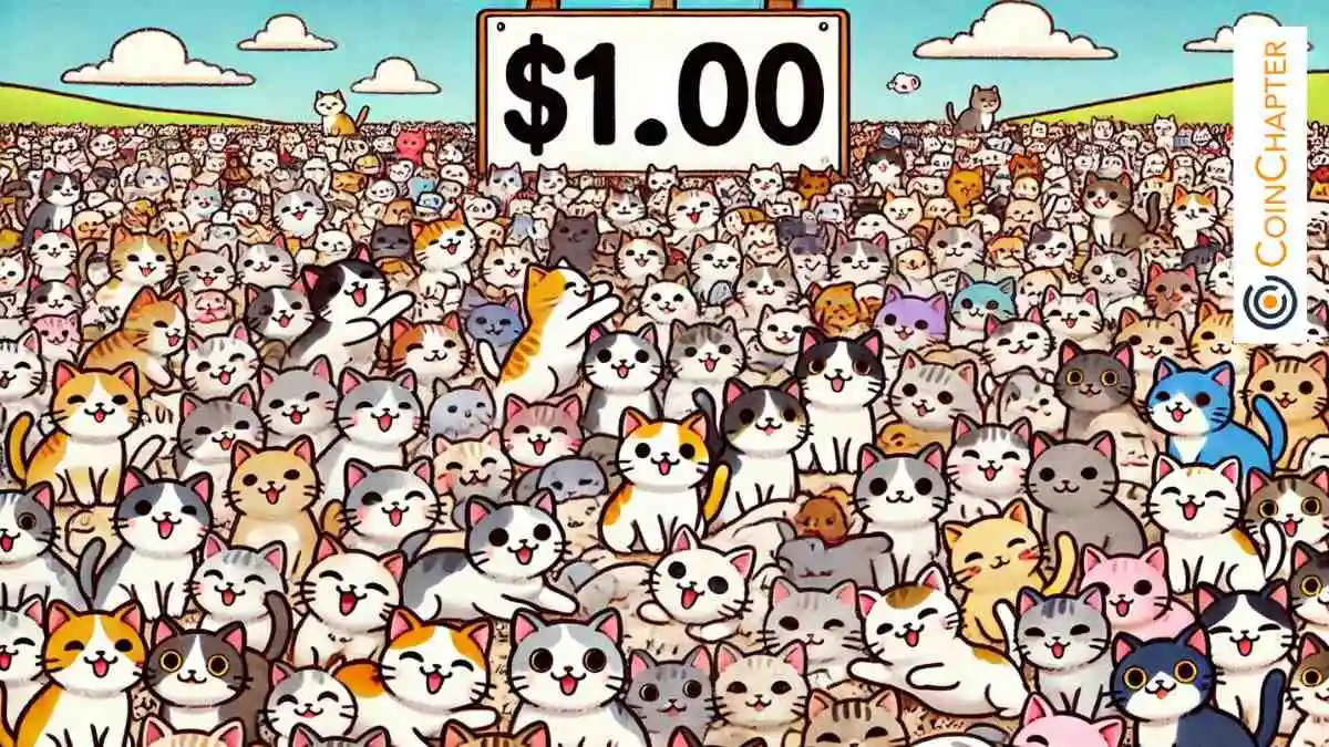 Popcat Finally Surges Above $1, Market Capを超える$ 1Bの成果を達成