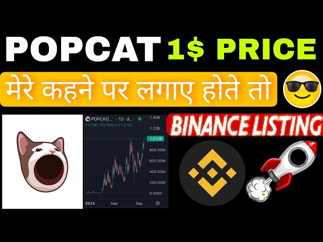 팝캣토큰(POPCAT TOKEN)이 백만장자가 되었습니다. POPCAT 토큰 BINANCE 상장은 언제 이루어지나요? POPCAT 토큰은 $5가 됩니다 💸