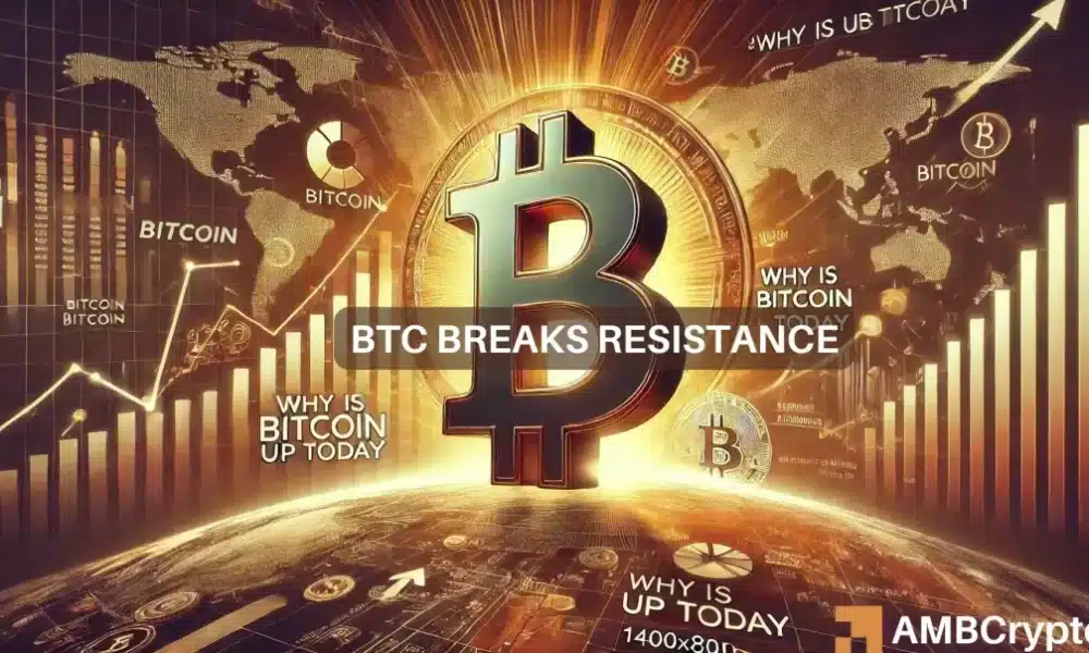 Why Is Bitcoin (BTC) Up Today? It Breaks Key Resistance, Enters Greed Phase