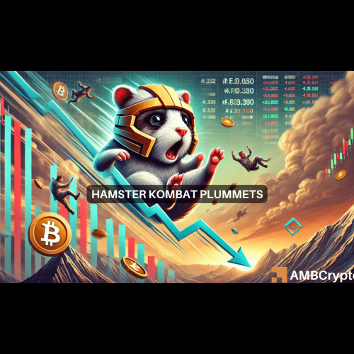 主要交易所上市後 Hamster Kombat (HMSTR) 暴跌，每月活躍地址飆升