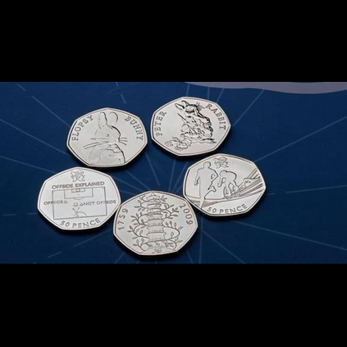 The Royal Mint reveals its top ten rarest 50 pence coins currently in circulation