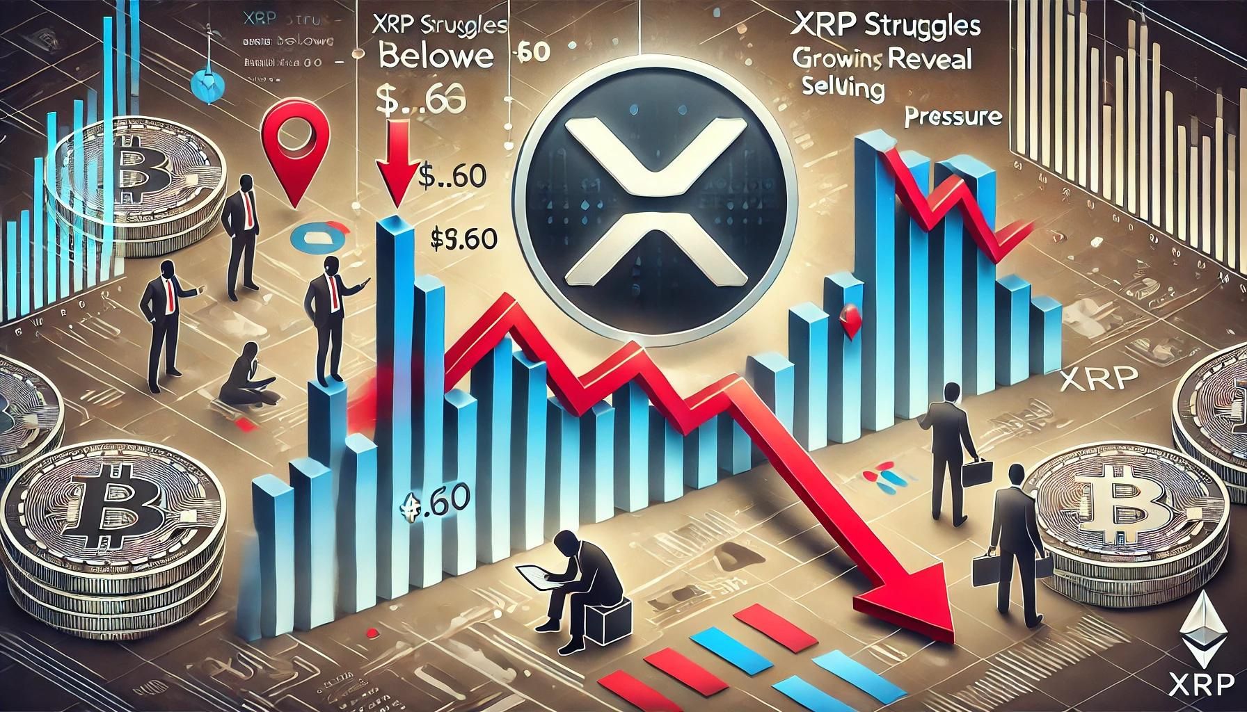 XRPレジャーブロックチェーンへのユーザー参加が減少する中、XRPは広範な仮想通貨市場の上昇に歩調を合わせるのに苦戦している