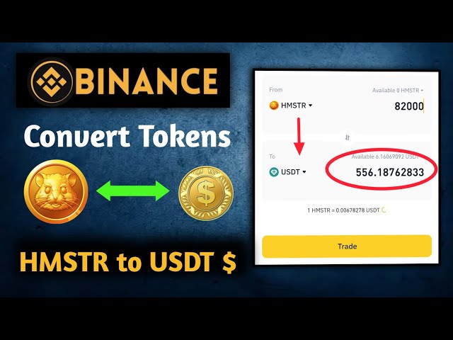 Wie man Hamster Coin in Binance in USDT umwandelt | Hamster-Token in USDT in der Binance-App umwandeln