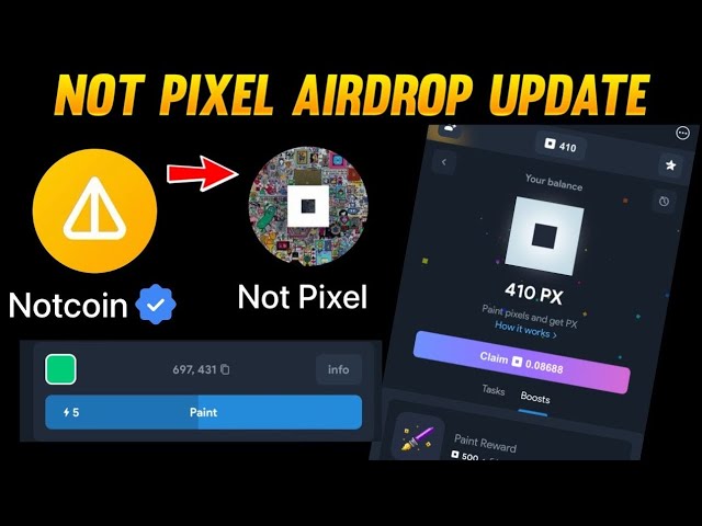 Pixel Airdrop アップデートではありません |働き方ピクセルではない、コインではないプロジェクト