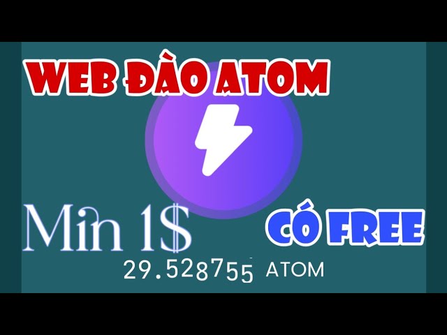 最小 $1 を無料で引き出す Atom Coin マイニング プロジェクトのレビュー |ドック・タン MMO