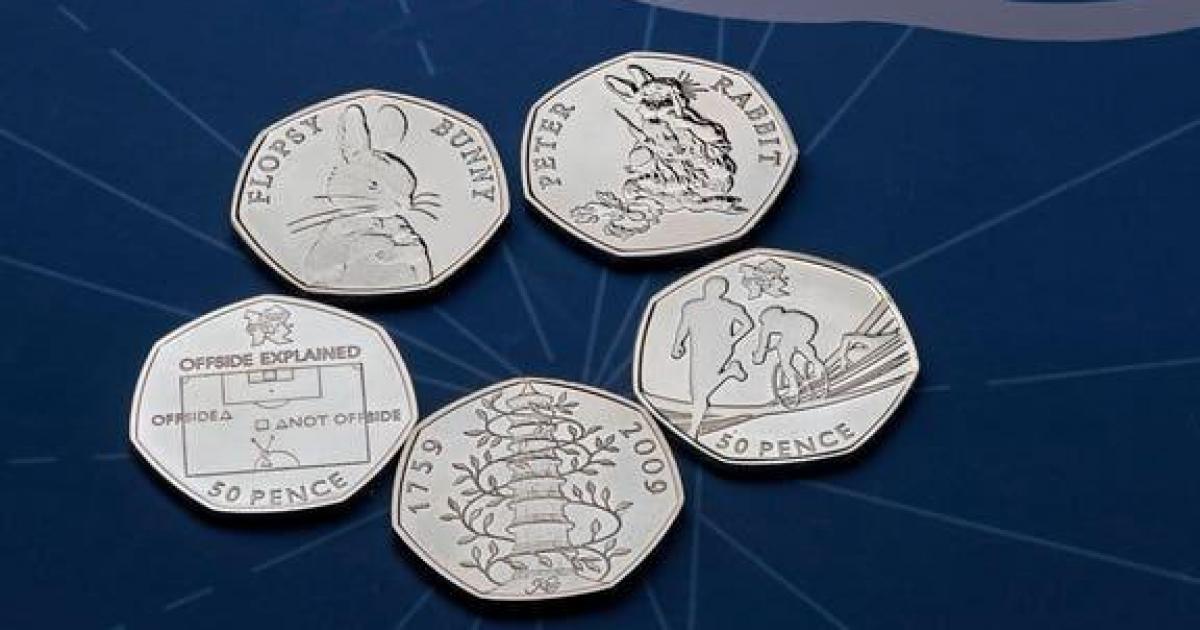 Die Royal Mint enthüllt ihre zehn seltensten 50-Pence-Münzen, die derzeit im Umlauf sind