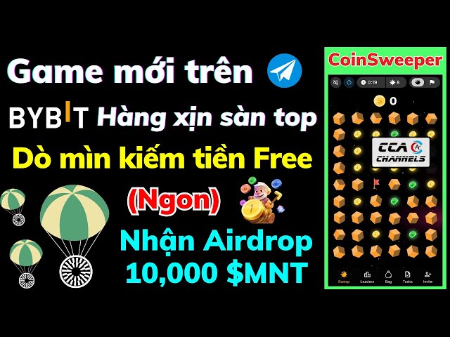 Bybit launches new game - CoinSweeper | Play game to earn coins on $MNT Free floor