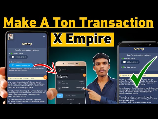 X Empire Make A Ton Transaction Kaise Kare | So erhalten Sie X Empire Airdrop #xempireairdrop