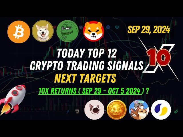 Top 12 Krypto-Handelssignale 10x PEPE Coin, XRP Coin, Eth Coin, Lever Coin, Rats Coin 29.09.2024