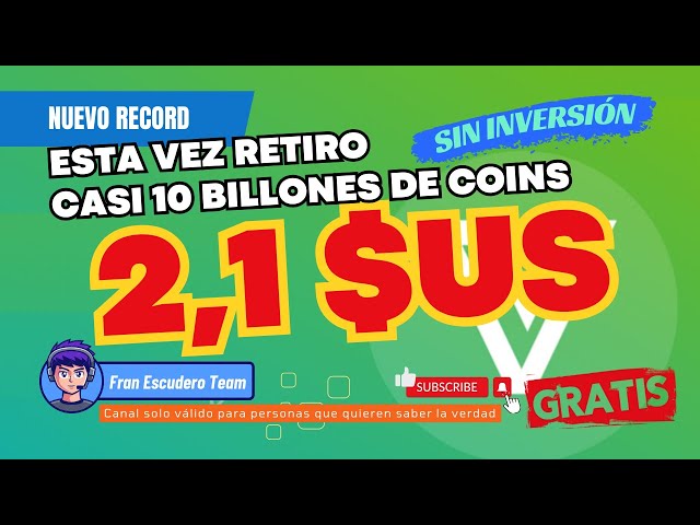 💸 𝗡𝘂𝗲𝘃𝗼 𝗥𝗲𝘁𝗶𝗿𝗼 𝗥𝗘𝗖𝗢𝗥𝗗 ! Vet Faucet, plus que des dollars et quelques questions | Gagnez des crypto-monnaies gratuites