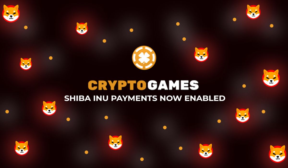 CryptoGames Integrates Shiba Inu (SHIB), Expanding Its Crypto Gaming Horizons