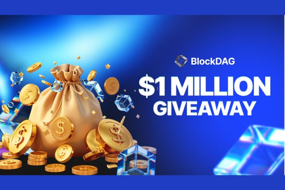 BlockDAG 在预售中筹集了超过 7800 万美元，随着 100 万美元赠品的升温，引发了市场狂热