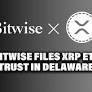 Bitwise는 지속적인 법적 분쟁에도 불구하고 델라웨어에서 XRP ETF Trust를 제출했습니다.