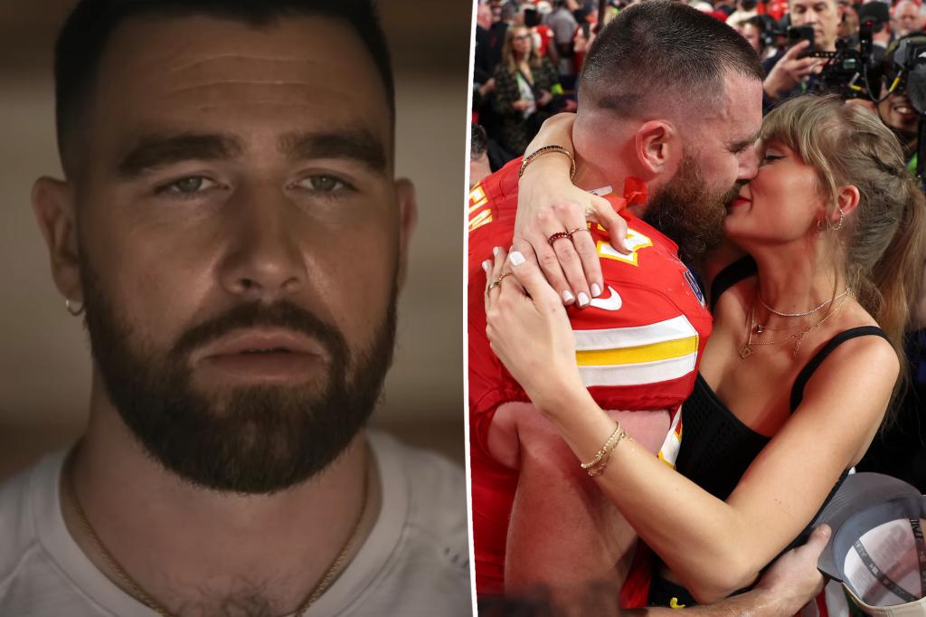 Travis Kelce Seemingly Dropped a Sweet Hint for His Sweetie, Taylor Swift, During His “Grotesquerie” Acting Debut