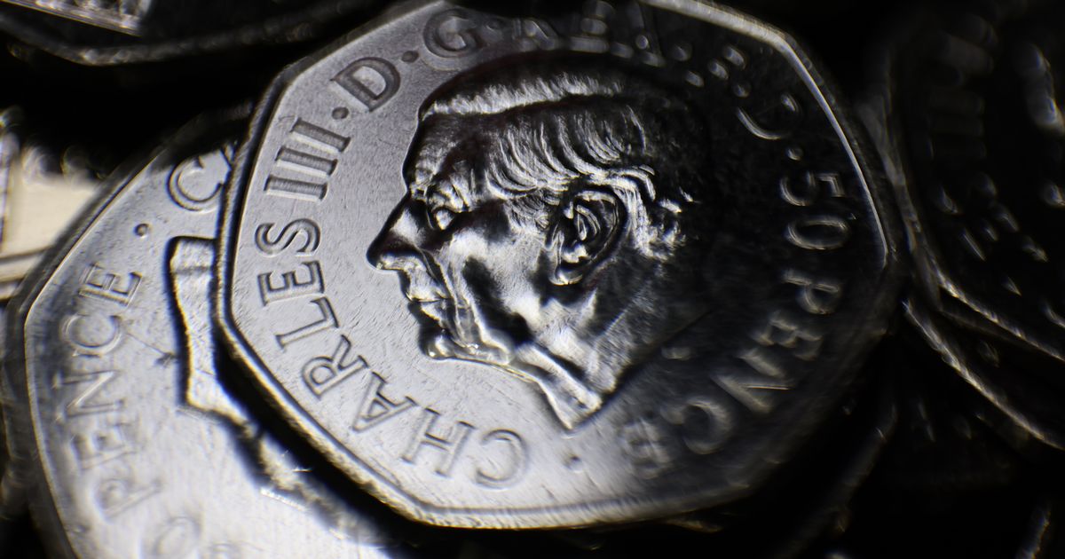 Laut der Royal Mint ist der Atlantic Salmon 50p mit dem Porträt des Königs der seltenste im Umlauf