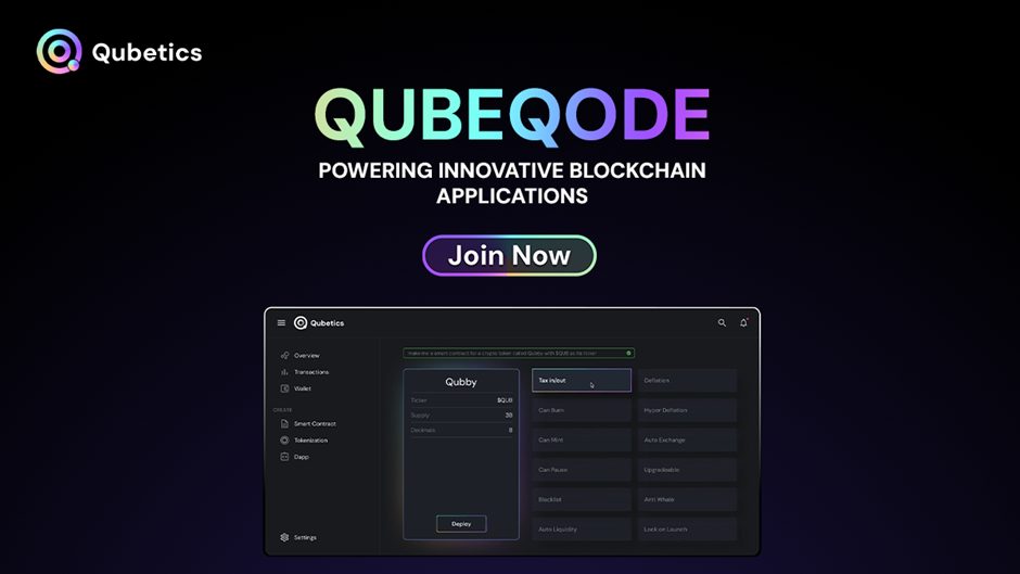 Qubetics Revolutionises Financial Transactions with Blockchain Solutions and Token Customisation